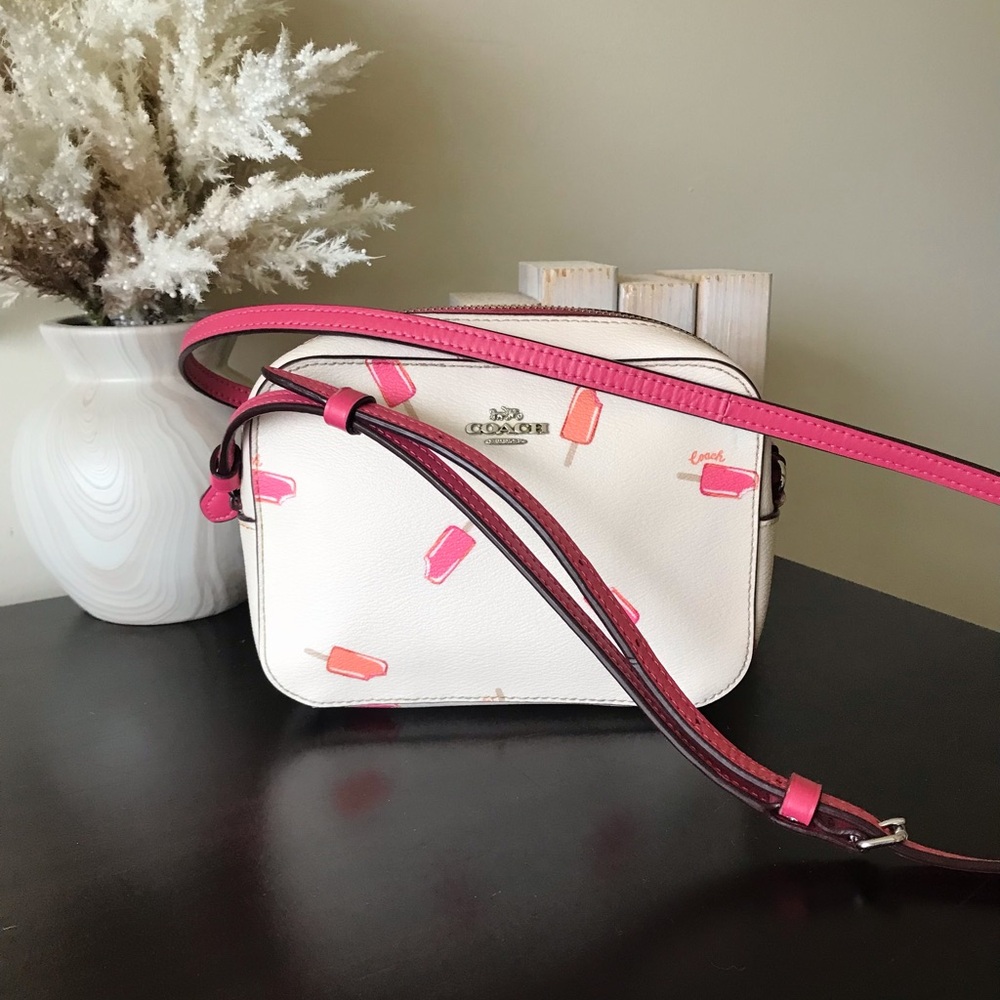 Coach Mini Camera Crossbody Bag With Popsicle Print - Picture 16 of 16